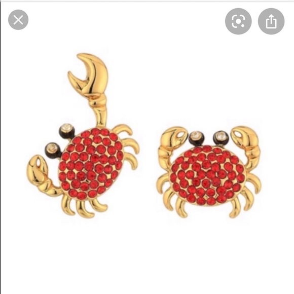 Kate Spade crab earrings NWT - Picture 1 of 5